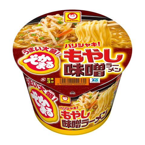 マルちゃん でかまる バリシャキ! もやし味噌ラーメン 161g×12個 ( 大盛り / 味噌ラーメン ) 即席 カップラーメン カップ麺 ( コクのある 赤白合わせ味噌 ) インスタントラーメン 東洋水産