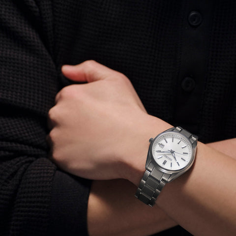 Seiko 精工手錶 精工精選 S系列 鈦太陽能電波, 銀色/白色, 手鍊類型