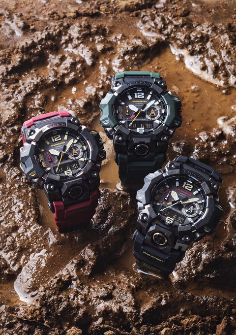 Casio GWG-B1000 Wristwatch, Mudmaster Bluetooth, Radio Solar, Biomass Plastic, Black
