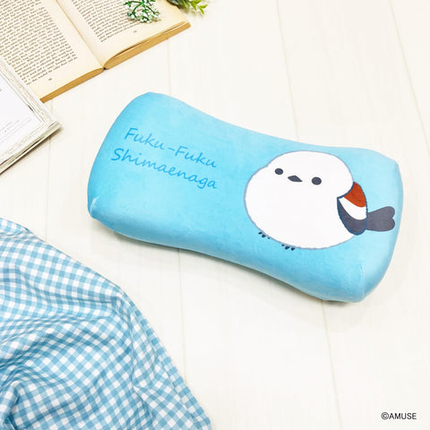 MORIPiLO 4621262 Morishita Memory Foam Pillow, Fukufuku, 5.9 x 12.2 inches (15 x 31 cm), Lumbar, Backrest, Support, Stuffed Toy, Cushion, Character Goods, Snow Blue