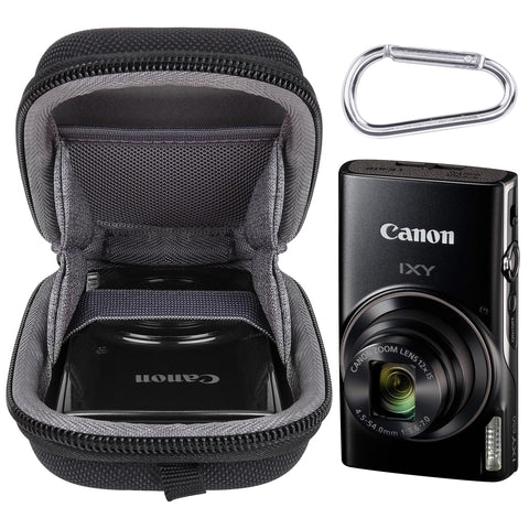 Canon IXY650 IXY640 IXY200 IXY210 IXY180 IXY160 コンパクトデジタルカメラ ブラック 保護収納ケース（ケースのみ）-Aenllosi