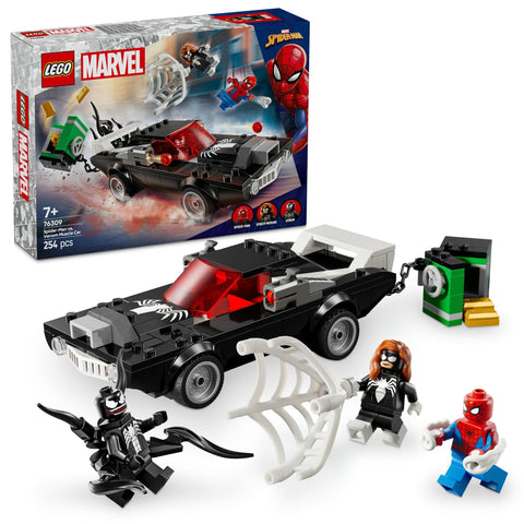 Lego 76309 Marvel Spider-Man vs. Venom Muscle Car Toy Toy Birthday Present Block Boys Girls Children 7 Years Old 8 Years 9 Years Old Elementary School Marvel Toy Figure