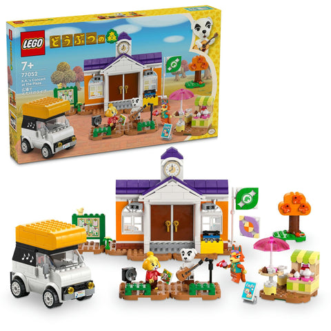 LEGO 77052 Animal Crossing, K.K. Slider Concert in the Plaza Toy Set, Birthday and Christmas Gift, Building Blocks for Kids Ages 7-9, Elementary School Students, Educational, Pretend Play, Role Play