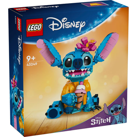 LEGO 43249 Disney Stitch Toy Toy Present, Blocks, Girls, Boys, Children, 8, 9, 10, 11 Years, Elementary School Students, Stitch Doll