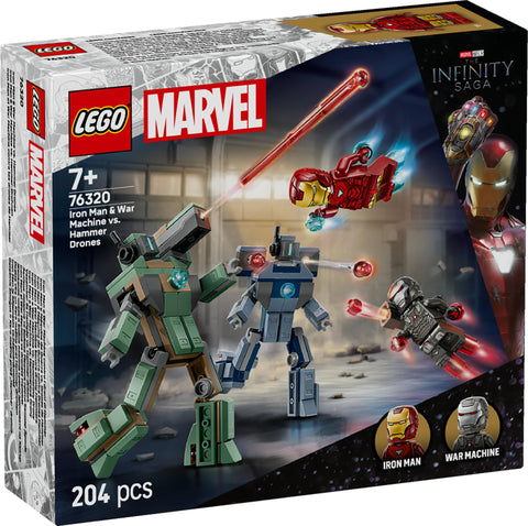 LEGO 樂高 漫威 鋼鐵人&戰機 vs. 錘子龍玩具 生日禮物 積木 男孩 女孩 兒童 7歲 8歲 9歲 小學生 漫威 商品 手辦 對戰 機器人 76320