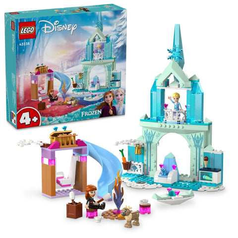 LEGO 43238 Disney Princess Elsa's Ice Castle, Frozen-Themed Playset, Toy, Blocks, Gift, For Boys and Girls, Ages 4, 5, 6, Elsa and Anna Figures