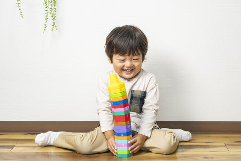 KUMON PUBLISHING CO-10 KUMON Kasane Cone 20 Educational Toy, Kazu Play, Hand and Finger Play, Color Play, 1.5+ Years Old