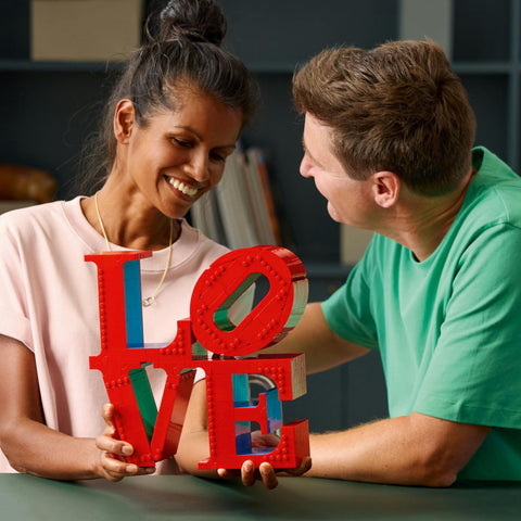 LEGO 樂高 樂高藝術 LOVE 玩具 生日 禮物 積木 男性 女性 室內裝潢 時尚 母親 31214
