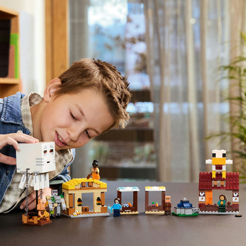 LEGO Minecraft 21273 Gust Village Assault Toy, Birthday Gift, Blocks, Boys, Girls, Children, 10, 11, 12 Years, Elementary School Students, Micra, Minecraft Game, Toy