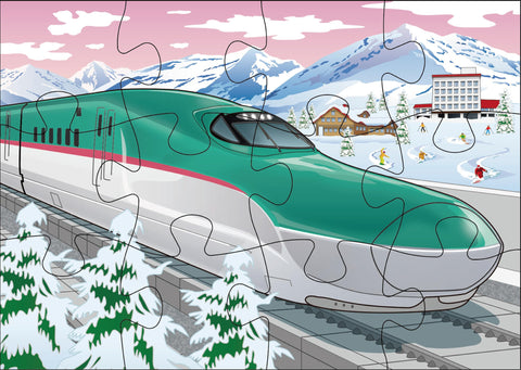KUMON PUBLISHING JP-25 STEP2 Jigsaw Puzzle, Colorful Shinkansen (Bullet Trains), Educational Toy, Children's Jigsaw Puzzle, 9 Pieces, 12 Pieces / 16 Pieces / 20 Pieces, Ages 2 and Up