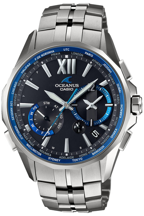 CASIO Oceanus Manta Men’s Solar Radio-controlled Watch OCW-S3400-1AJF