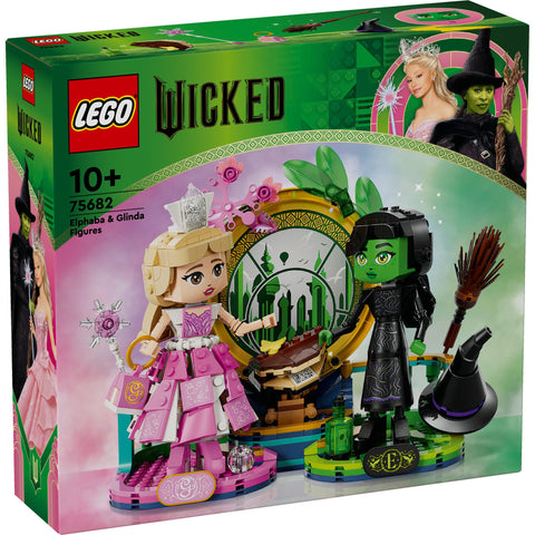 LEGO Wicked 75682 Elfava & Glinda Figure, Toy, Present, Blocks, Girls, Boys, Children, 9, 10, 11, 12, Elementary School Students, Educational, Popular, Wicked