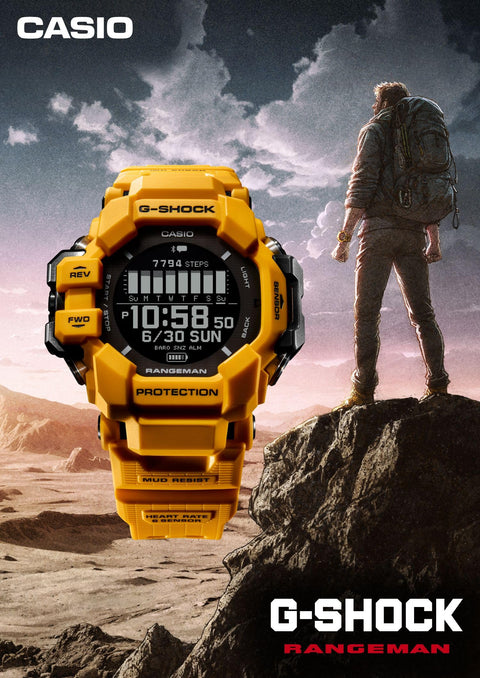 [カシオ] 腕時計 ジーショック RANGEMAN 【国内正規品】 GPS 心拍計 Bluetooth搭載 バイオマスプラスチック採用 GPR-H1000-9JR メンズ イエロー
