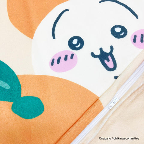 MORIPiLO 4621297 Chiikawa Morishita Cushion Cover, Bunny, Orange, 17.7 x 17.7 inches (45 x 45 cm), Sofa, Backpad, Pillow, Character Goods, Small and Cute