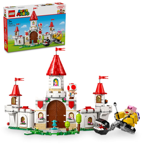 LEGO 71435 Super Mario Roy Showdown! Peach Castle Toy, Present, Blocks, Girls, Boys, Children, 6, 7, 8, 9, Elementary School Students, Educational, Popular, Toad