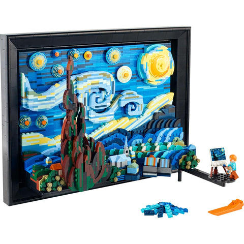 LEGO 樂高 創意系列 梵谷 "星月夜" 生日禮物 21333 藝術面板 室內裝飾 時尚 玩具 積木 禮物 藝術 繪畫 室內裝飾 男孩 女孩 成人