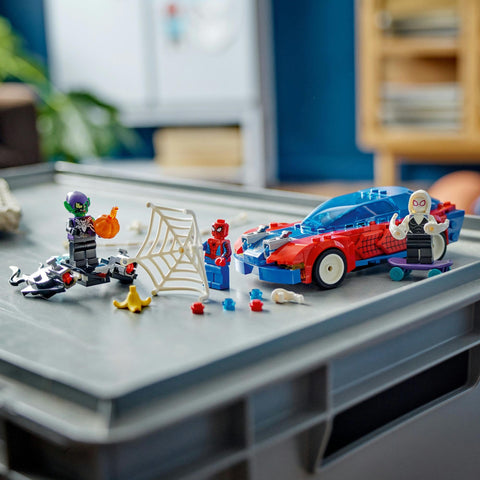 レゴ(LEGO) スーパー・ヒーローズ スパイダーマンのレースカーとヴェノム化したグリーン・ゴブリンの対決 おもちゃ 玩具 プレゼント 誕生日 ブロック クリスマス 男の子 女の子 子供 7歳 8歳 9歳 小学生 マーベル グッズ フィギュア 76279