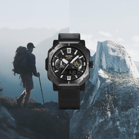 [カシオ] 腕時計 プロトレック 【国内正規品】 Climber Line Bluetooth搭載 電波ソーラー サファイアガラス 環境配慮素材採用 PRW-B1000-1JF メンズ ブラック