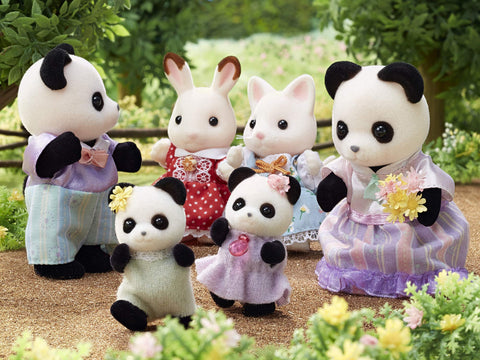 シルバニアファミリー 人形 【 パンダファミリー 】 FS-39 STマーク認証 3歳以上 おもちゃ ドールハウス Sylvanian Families エポック社 EPOCH