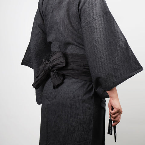 TOuWA Crinkled Waist Belt, Sash, Solid, Solid, Adult, Men's, Yukata