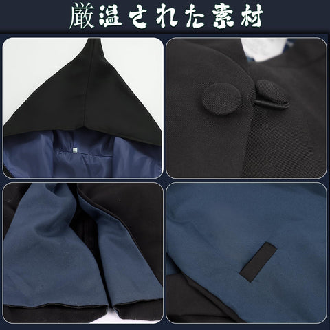 [Yi-gog] ハロウィン コスプレ ローブ魔法ローブ 大人用 子供用 衣装ローブ 眼鏡 ネクタイ 杖5点セットコスチューム 男女共用 Cosplay パーティー 変装 文化祭 学院風 漫遊展