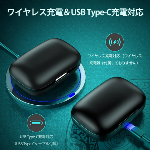 Bluetooth Earphones, Wireless Earphones, Bluetooth Earphones, Up to 40 Hours of Playback, Hi-Fi Sound Quality, AAC Compatible, LED Display, Physical Buttons No Misoperation, No Falling, Comfortable