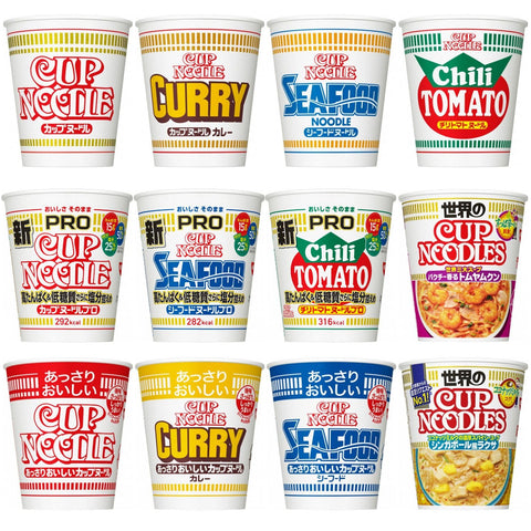 Nissin Foods Cup Noodles, 12 Types, Regular Size, 12 Meals, Assorted Set, 12 Meals