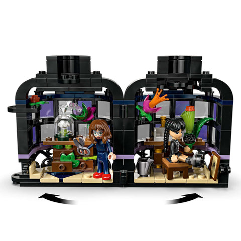 Lego 76784 Wednesday Black Dahlia Toy Birthday Present Blocks for Girls Boys Children 9 Years Old 10 Years Old 11 Years Old Elementary School Bouquet Artificial Flowers Decoration Painting Art Mom
