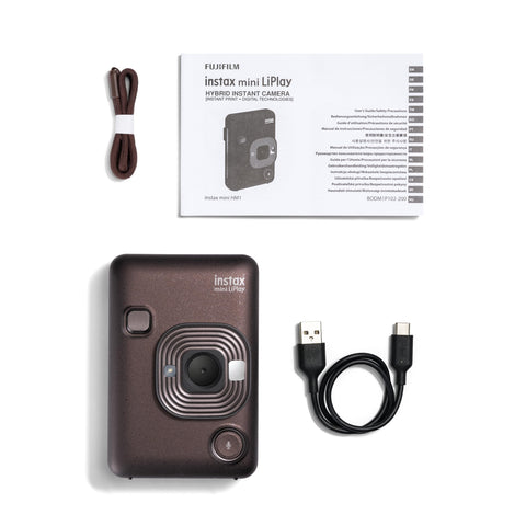 FUJIFILM Christmas Gift, New Year Gift, Instant Camera/Smartphone Printer, Instax Mini LiPlay Bronze, INS LIPLAY C BRONZE VN