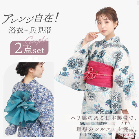 Fuuka 浴衣 2件套 女士 均碼 (兵兒帶/日本製造) X142333