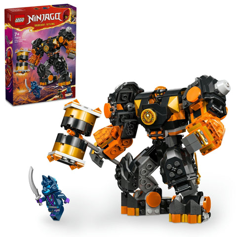 LEGO 71806 NINJAGO Cole Element Power Mech Suit, Toy, Present, Blocks, Boys, Girls, Children, 6, 7, 8, 9 Years, Elementary School Students, Mech, Ninja, Pretend Play