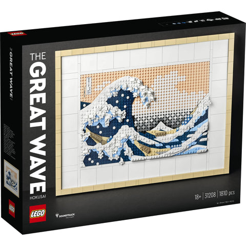 LEGO 樂高 (LEGO) 藝術 玩具 葛飾北齋 富嶽三十六景 神奈川衝浪裡 藝術板 室內裝飾 時尚 成人 男孩 女孩 北齋 繪畫 兒童 生日 禮物 樂高積木塊 31208 18歲~