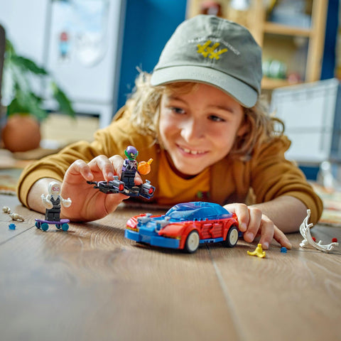 レゴ(LEGO) スーパー・ヒーローズ スパイダーマンのレースカーとヴェノム化したグリーン・ゴブリンの対決 おもちゃ 玩具 プレゼント 誕生日 ブロック クリスマス 男の子 女の子 子供 7歳 8歳 9歳 小学生 マーベル グッズ フィギュア 76279