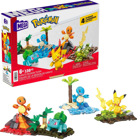 Mega Pokemon HFG05 Kanto Region Team Building Block Set [Number of Pieces: 130] [6 Years Old and Up]