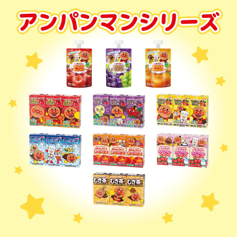 Meiji It! Anpanman Ripe Apples 100, 4.2 fl oz (125 ml), Paper Pack, Beverages, Storage at Room Temperature, 36 Bottles