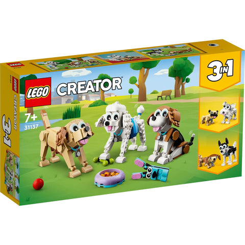 레고 (LEGO) 크리에이터 큐트 독스 31137 장난감 블록 선물 동물 7세 이상 남아/여아