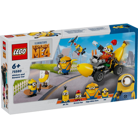 LEGO 樂高 小小兵 小小兵和香蕉車 玩具 禮物 積木 女孩 男孩 兒童 5歲 6歲 7歲 8歲 小學生 小小兵 小小兵 小小兵電影 怪盜格魯玩具 75580