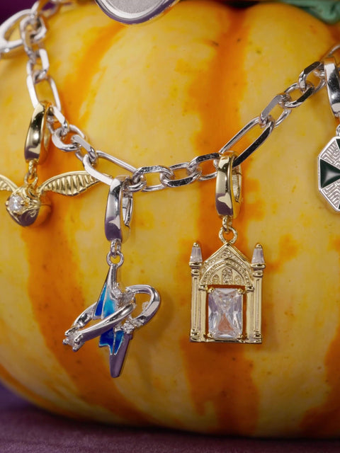 FANCIME x Harry Potter Official Collaboration Necklace Bracelet Unisex Charm Free Hanging Magnetic Cross Chain Silver K18 Gold Plated Base Metal Harry Potter Halloween Christmas Gift
