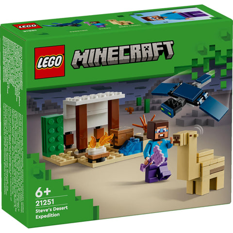 レゴ(LEGO) マインクラフト スティーブの砂漠探検 おもちゃ 玩具 誕生日 プレゼント ブロック 知育 男の子 女の子 子供 6歳 7歳 8歳 9歳 マイクラ Minecraft グッズ 21251