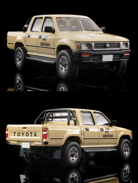 トミーテック (TOMYTEC) 海洋堂×トミカリミテッド ヴィンテージ ジオコレ64#カースナップ29a サファリ2 (トヨタ ハイラックス4WDピックアップ ダブルキャブ付属) ABS樹脂、PVC製人形・小物 (塗装済、一部組立済) ＋ ダイキャスト製ミニカー セット 330561