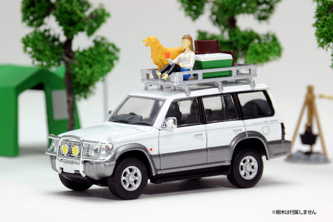 Geocore 64 1/64 #Car Snap 01a Camping (TLV-NEO Mitsubishi Pajero Midroof Wide VR Exclusive Color Included) Accessories & Complete Mini Car Set