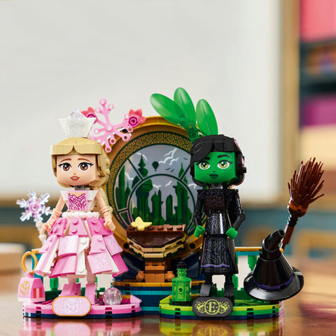 LEGO Wicked 75682 Elfava & Glinda Figure, Toy, Present, Blocks, Girls, Boys, Children, 9, 10, 11, 12, Elementary School Students, Educational, Popular, Wicked