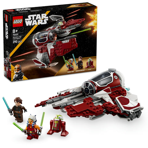 LEGO 75401 Star Wars Jedi Interceptor Toy Toy Birthday Present Block Boys Girls Children 8 Years 9 10 Years Old Elementary School Student Space