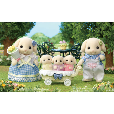 希尔瓦尼亚家庭 玩偶 【 弗洛拉兔子家庭 】 FS-50 ST Mark 认证 3 岁及以上玩具娃娃屋 Sylvanian Families エポック社 EPOCH