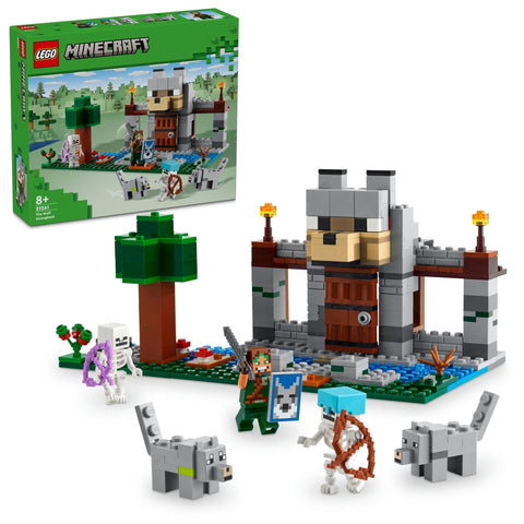 LEGO 樂高 我的世界 狼堡壘 玩具 禮物 積木 男孩 女孩 兒童 7歲 8歲 9歲 10歲 小學生 迷你小人偶 My Craft 21261