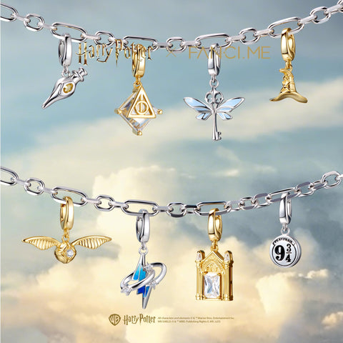 FANCIME x Harry Potter Official Collaboration Necklace Bracelet Charm Free Hanging Harry Potter Halloween Christmas Gift