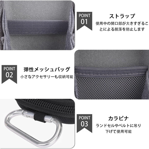 Canon IXY650 IXY640 IXY200 IXY210 IXY180 IXY160 Compact Digital Camera Black Protective Storage Case (Case Only) - Aenllosi