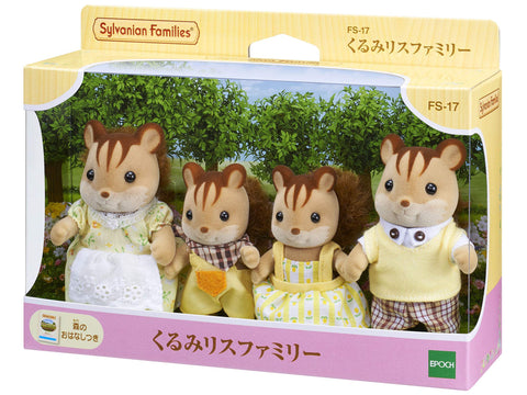 Epoch Sylvanian Families Family Doll "Fs-17 Family of Walnut Squirrel"