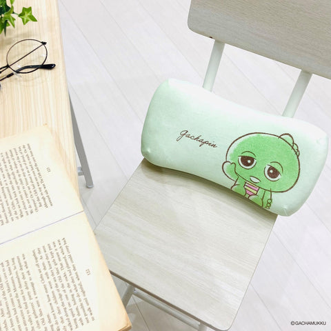 MoriPillow 메모리 폼 쿠션 허리 베개, 가차핀 무크 가차핀 (미니 릴렉스 베개), 부드럽고 푹신한 촉감 장난감, 플러시 낮잠 베개, 그린, 15x31x8cm, 폰키키스 캐릭터 베개, 모리시타
