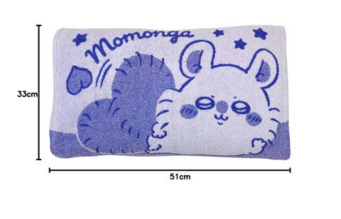 MORIPiLO 4621697 Pillowcase, Towelcloth 43, 24.8 inches (63 cm), 13.8 x 19.7 inches (35 x 50 cm), Chiikawa Momonga Goods, Washable Pillow Case (Can be Used by Parents and Children), For Adults and